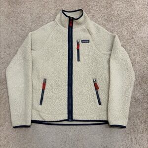 Patagonia Retro Pile Jacket Men's Small El Cap Khaki Full Zip Fleece